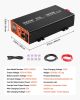 2500W Sump Pump Battery Backup System, LCD Display, Auto Switches to Battery Inverter Power for Sump Pump, Pure Sine Wave