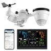 7-in-1 Wi-Fi Weather Station, 7.5-Inch VA Display, Solar Powered Wireless Outdoor Sensor, Home Weather Station Indoor Outdoor, for Temperature
