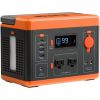 Portable Power Station, 296Wh, Backup Lithium-ion Battery Solar Powered Generator, 300W(Peak Power 600W) Pure Sine Wave AC Outlet, USB QC3.0 LED