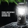 LED Camping Lanterns, 4 Pack Rechargeable Camping Flashlights, Solar & USB Charging, Portable Collapsible, Bulit to Last Lights, As Power Bank