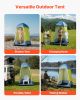 Camping Shower Tent, 1 Room, Portable Privacy Tent Changing Room with Ground Stakes, Ropes, Carry Bag, and Steel Poles