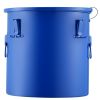 Fryer Grease Bucket, 8 Gal Oil Disposal Caddy Carbon Steel Fryer Oil Bucket with Rust-Proof Coating, Oil Transport Container with Lid, Lock Clips