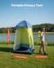 Camping Shower Tent, 1 Room, Portable Privacy Tent Changing Room with Ground Stakes, Ropes, Carry Bag, and Steel Poles
