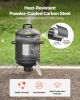 Charcoal Smoker, 16" Vertical Charcoal BBQ Grill, Coated Steel Barbecue Smoker with 2 Grilling Grates, Thermometer, Air Vents & Removable Ash Tra