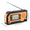 Emergency Weather Radio, 2000mAh Battery, FM/AM/WB/NOAA Alert Solar Hand Crank Emergency Radio, with USB Charging Cable, SOS Alarm and Flashlight