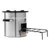 Camping Rocket Stove, Wood Burning Portable Rocket Stove with Carrying Bag for Backpacking, Stainless Steel, Single Door, Burn Wood