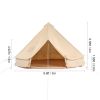 Canvas Bell Tent, 4 Seasons 3 m/9.8ft Yurt Tent, Canvas Tent for Camping with Stove Jack, Breathable Tent Holds up to 4 People, Camping Outdoor