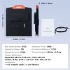 Portable Monocrystalline Solar Panel, Monocrystallin120W Foldable e ETFE Solar Charger, 23% Efficiency Solar Panel with Type C, DC 18V, QC3.0 USB