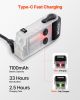Rechargeable Keychain Flashlight, Mini LED Flashlight with 13 Lighting Modes, Portable Pocket Flashlight with Clip