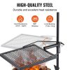 Swivel Campfire Grill, Fire Pit Grill Grate over Fire Pits, Heavy Duty Steel Grill Grates, 360° Adjustable Open Fire Outdoor Equipment, Fire Racks