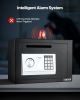 0.6 Cubic Feet Drop Safe, Drop Slot Safe Box with Password and Turn Knob, Heavy Duty Compact Cash Depository Box with a Front Lock Slot for Cash