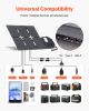 60W Foldable Solar Panel Charger, 16BB N-Type Monocrystalline Solar Panel 24% Efficiency, Lightweight Portable with MC4 Output, Type-C