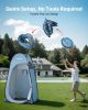 Pop up Shower Tent, Instant Portable Privacy Tent Changing Room with Ground Stakes, Ropes, and Carry Bag, 190T Polyester with Silver Coating