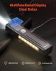 EDC Flat Flashlight, 3-in-1 High Lumens LED Flashlight with Green Beam, IPX4 Waterproof Rechargeable Flash Light for Office Presentation, Hiking