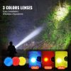 Rechargeable Spotlight Flashlight, 1000,000 Lumens, IP67 Waterproof Handheld LED Spot Light