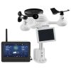 7-in-1 Wireless Weather Station with Wi-Fi, 7" TFT Colorful Display, Solar-Powered Outdoor Sensor, Indoor & Outdoor Monitoring