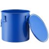 Fryer Grease Bucket, 10 Gal Oil Disposal Caddy Carbon Steel Fryer Oil Bucket with Rust-Proof Coating, Oil Transport Container with Lid, Lock Clip