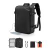 Vacuum Travel Backpack, 35L, Vacuum Seal Compression Travel Backpack with Air Pump, Multiple Pockets & Compartments