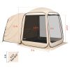 Screen House Tent, 6 x 6 ft, 4-6 Person Pop Up SUV Tailgate Tent, Portable Screened in Canopy with Carry Bag, Netting Sides, for Outdoor