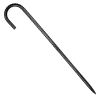 Rebar Stakes, 16-Inch, Heavy-Duty 0.4 in Diameter J Hook, Galvanized Steel Ground Anchors with Chisel Point End & Rust-Resistant Coating, for Gardeni